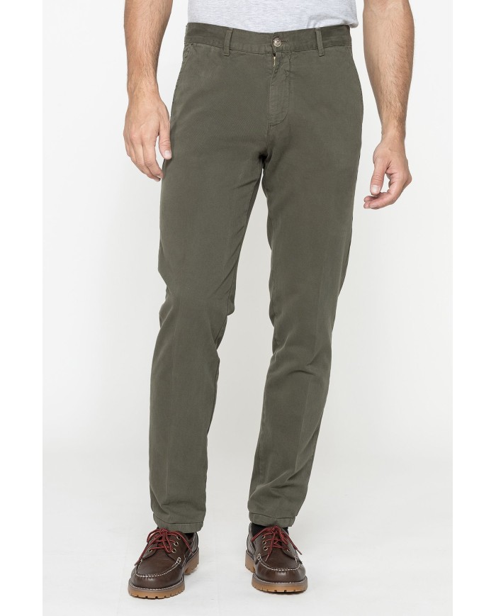 CHINO MOD. 610 REGULAR FIT IN GABARDINA PESANTE