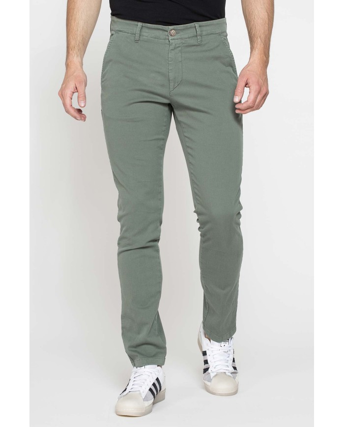 PANTALONE CHINO MOD. 617 IN GABARDINA ELASTICIZZATA