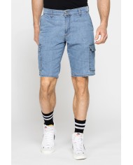 BERMUDA TASCONATO IN DENIM LEGGERO ELASTICIZZATO 9 oz.