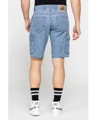 BERMUDA TASCONATO IN DENIM LEGGERO ELASTICIZZATO 9 oz.