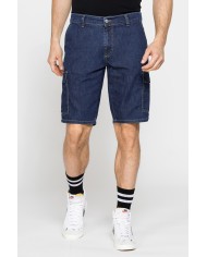 BERMUDA TASCONATO IN DENIM LEGGERO ELASTICIZZATO 9 oz.