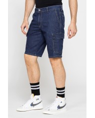 BERMUDA TASCONATO IN DENIM LEGGERO ELASTICIZZATO 9 oz.