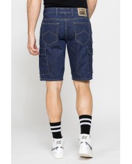 BERMUDA TASCONATO IN DENIM LEGGERO ELASTICIZZATO 9 oz.