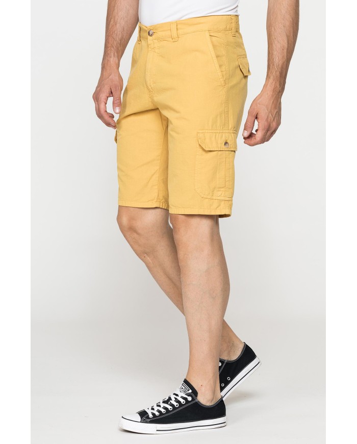BERMUDA TASCONATO IN LEGGERO RIPSTOP DI COTONE
