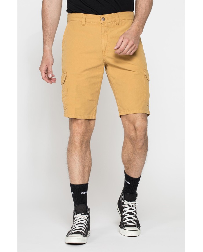 BERMUDA TASCONATO IN LEGGERO RIPSTOP DI COTONE