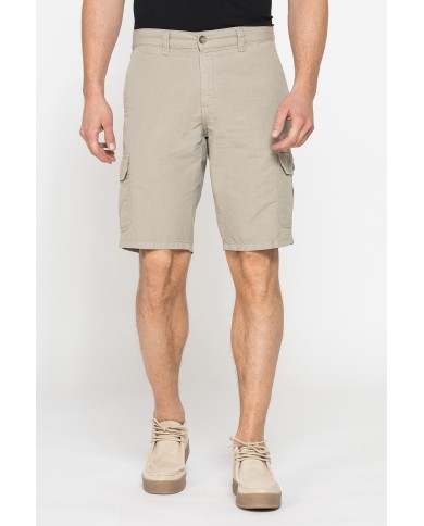BERMUDA TASCONATO IN LEGGERO RIPSTOP DI COTONE