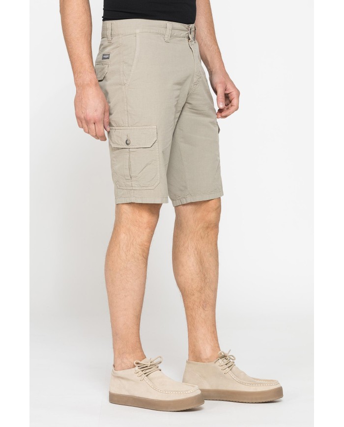 BERMUDA TASCONATO IN LEGGERO RIPSTOP DI COTONE