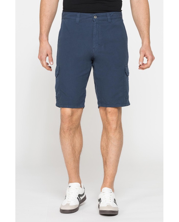 BERMUDA TASCONATO IN LEGGERO RIPSTOP DI COTONE