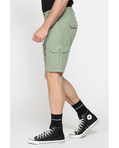 BERMUDA TASCONATO IN LEGGERO RIPSTOP DI COTONE