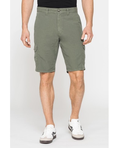 BERMUDA TASCONATO IN LEGGERO RIPSTOP DI COTONE