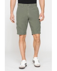 BERMUDA TASCONATO IN LEGGERO RIPSTOP DI COTONE