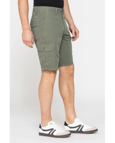 BERMUDA TASCONATO IN LEGGERO RIPSTOP DI COTONE