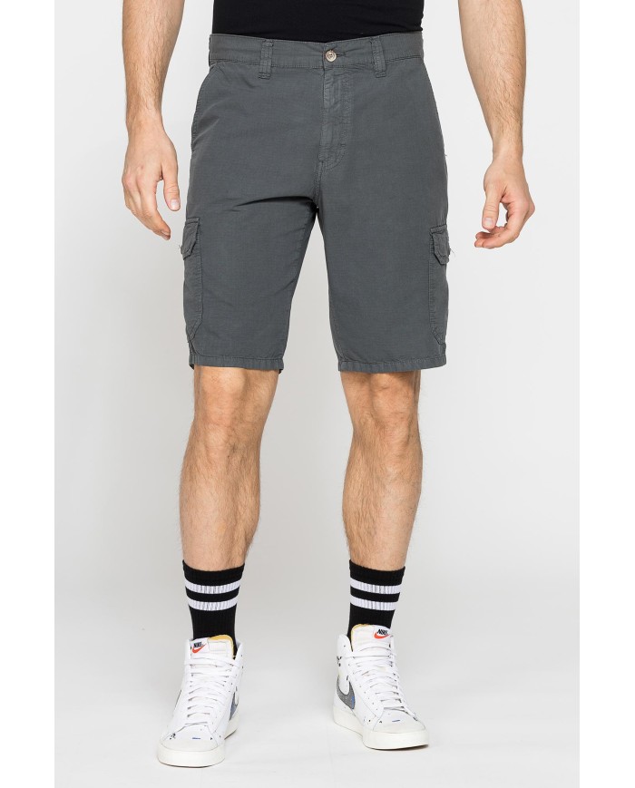 BERMUDA TASCONATO IN LEGGERO RIPSTOP DI COTONE