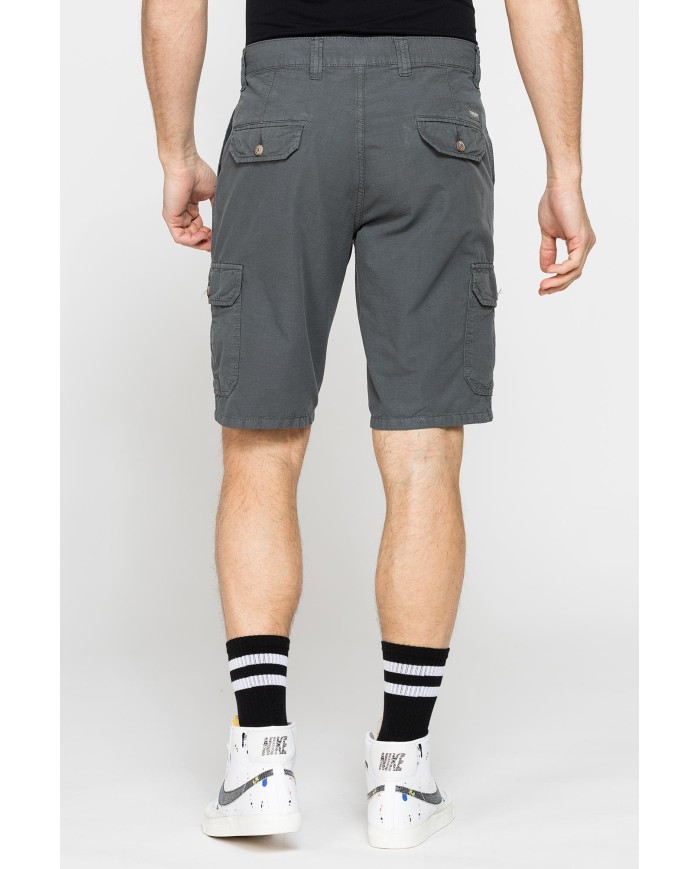 BERMUDA TASCONATO IN LEGGERO RIPSTOP DI COTONE
