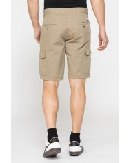 BERMUDA CARGO IN GABARDINA LEGGERA CON TASCONI