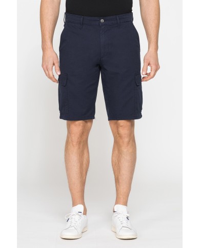 BERMUDA CARGO IN GABARDINA LEGGERA CON TASCONI