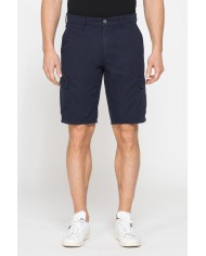 BERMUDA CARGO IN GABARDINA LEGGERA CON TASCONI