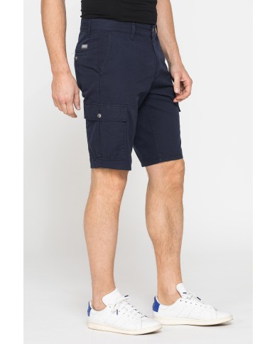 BERMUDA CARGO IN GABARDINA LEGGERA CON TASCONI