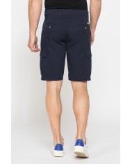 BERMUDA CARGO IN GABARDINA LEGGERA CON TASCONI