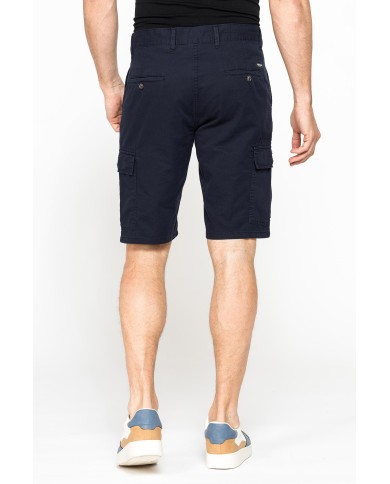 BERMUDA CARGO IN GABARDINA LEGGERA CON TASCONI