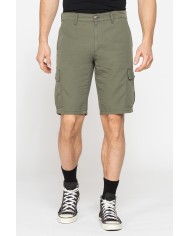 BERMUDA CARGO IN GABARDINA LEGGERA CON TASCONI