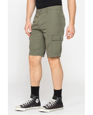 BERMUDA CARGO IN GABARDINA LEGGERA CON TASCONI
