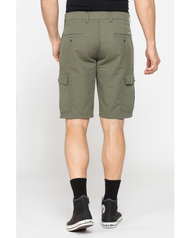 BERMUDA CARGO IN GABARDINA LEGGERA CON TASCONI