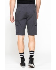 BERMUDA CARGO IN GABARDINA LEGGERA CON TASCONI