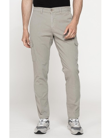 PANTALONE TASCONATO IN TELA LEGGERA ELASTICIZZATA