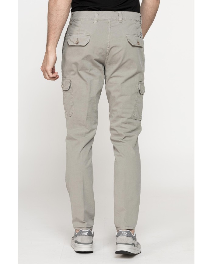 PANTALONE TASCONATO IN TELA LEGGERA ELASTICIZZATA