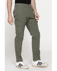 PANTALONE TASCONATO IN TELA LEGGERA ELASTICIZZATA