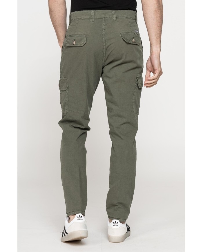 PANTALONE TASCONATO IN TELA LEGGERA ELASTICIZZATA