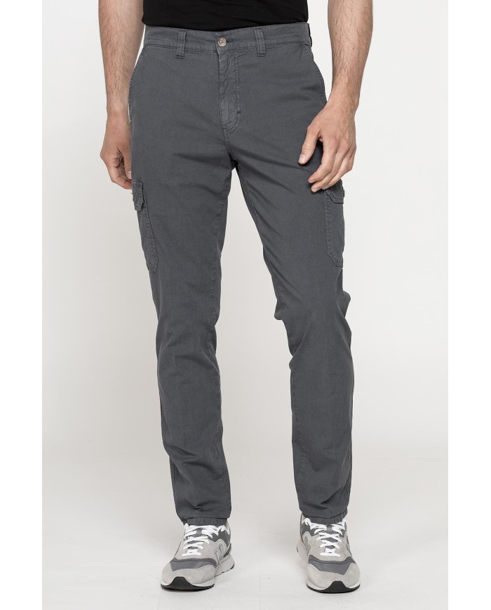 PANTALONE TASCONATO IN TELA LEGGERA ELASTICIZZATA