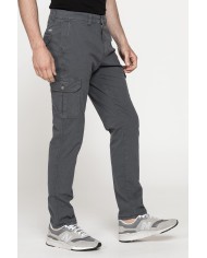 PANTALONE TASCONATO IN TELA LEGGERA ELASTICIZZATA