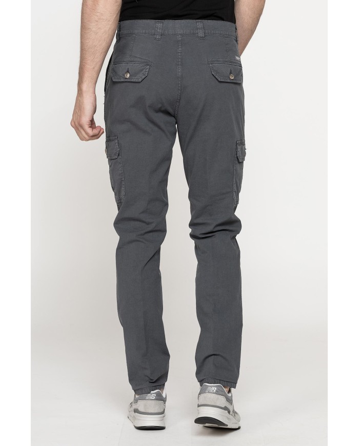 PANTALONE TASCONATO IN TELA LEGGERA ELASTICIZZATA