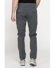 PANTALONE TASCONATO IN TELA LEGGERA ELASTICIZZATA