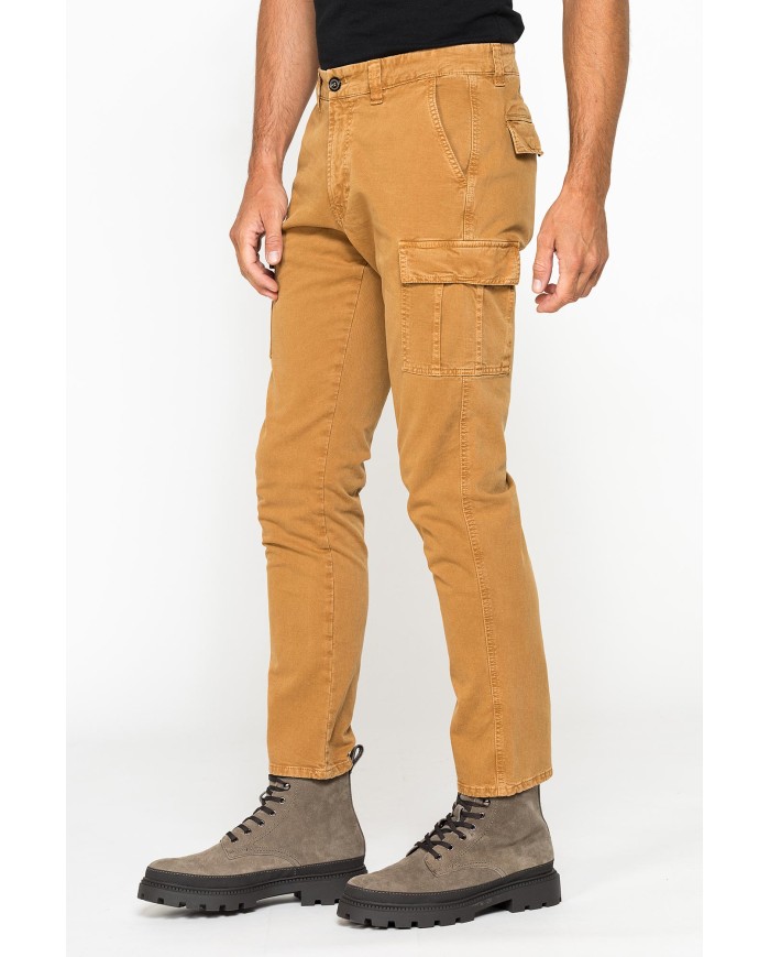 CARGO MOD. 619 SLIM FIT IN PESANTE GABARDINA STRETCH