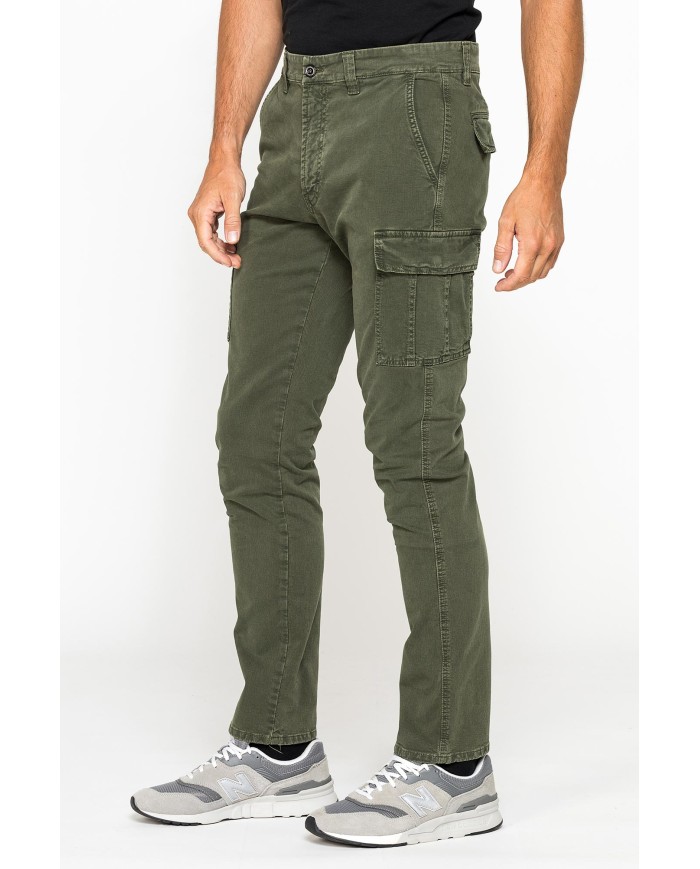 CARGO MOD. 619 SLIM FIT IN PESANTE GABARDINA STRETCH