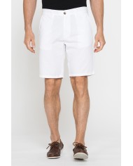 PANTALONE CORTO CHINO IN LEGGERA GABARDINA DI COTONE