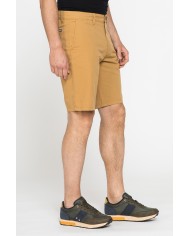 PANTALONE CORTO CHINO IN LEGGERA GABARDINA DI COTONE