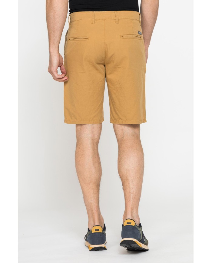 PANTALONE CORTO CHINO IN LEGGERA GABARDINA DI COTONE