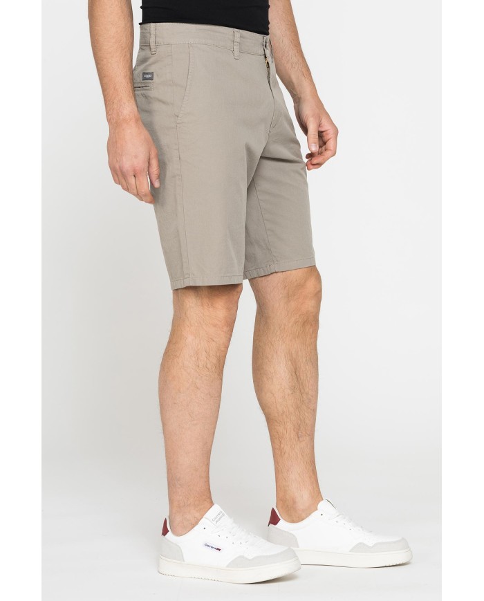 PANTALONE CORTO CHINO IN LEGGERA GABARDINA DI COTONE
