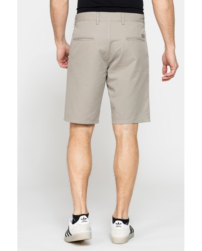 PANTALONE CORTO CHINO IN LEGGERA GABARDINA DI COTONE