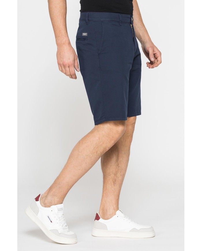 PANTALONE CORTO CHINO IN LEGGERA GABARDINA DI COTONE