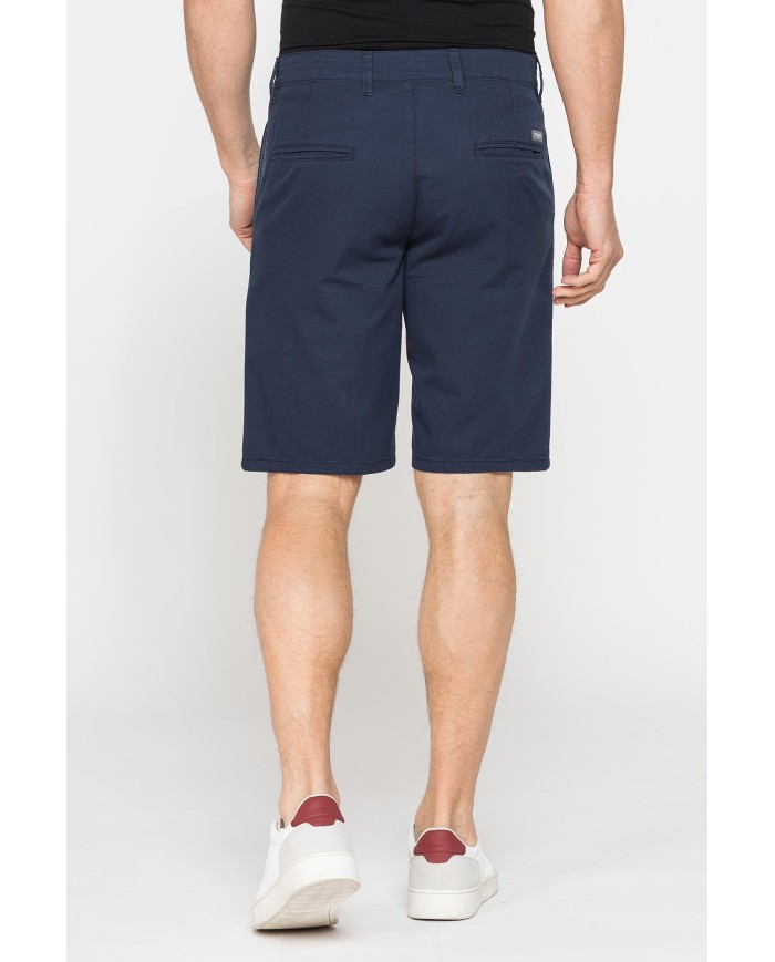 PANTALONE CORTO CHINO IN LEGGERA GABARDINA DI COTONE