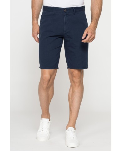 PANTALONE CORTO CHINO IN LEGGERA GABARDINA DI COTONE