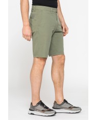 PANTALONE CORTO CHINO IN LEGGERA GABARDINA DI COTONE