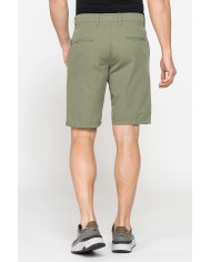 PANTALONE CORTO CHINO IN LEGGERA GABARDINA DI COTONE