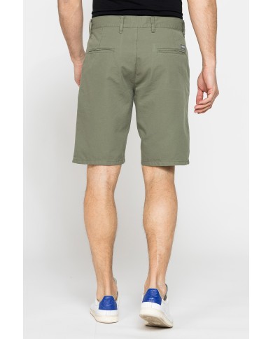 PANTALONE CORTO CHINO IN LEGGERA GABARDINA DI COTONE