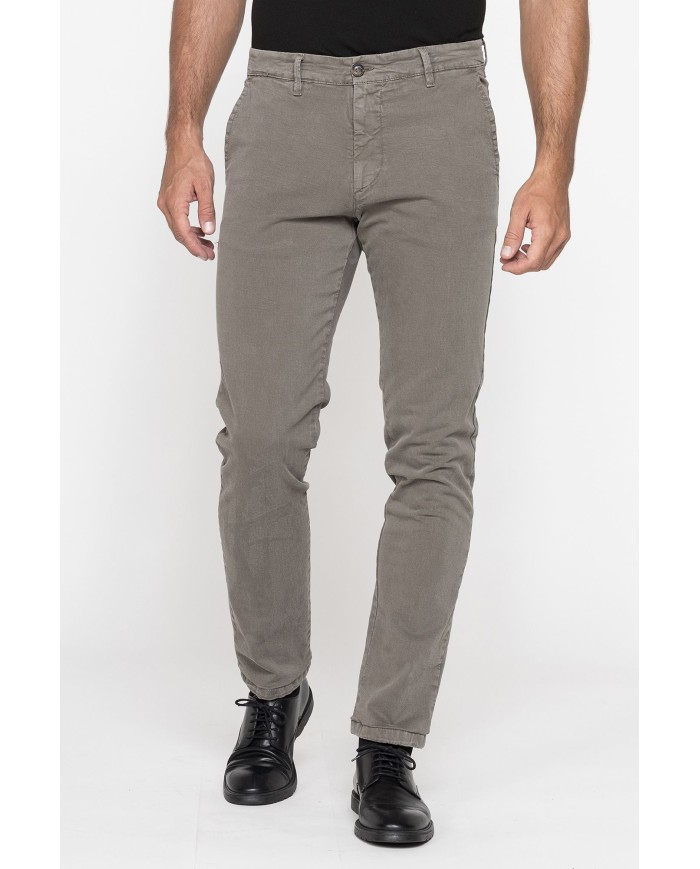 PANTALONE CHINO MOD. 624 IN GABARDINA STRETCH PESANTE